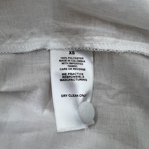 The Femm White Cora Puff Sleeve Blouse - Size XS - Picture 5 of 6